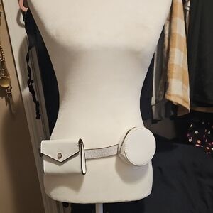 MICHAEL Michael Kors White Belt Bag Set